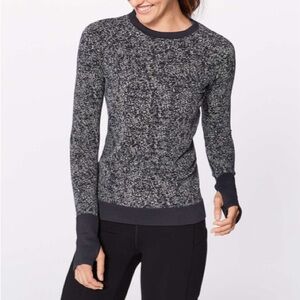 Lululemon Rest Less Pullover - Black / White (First Release)